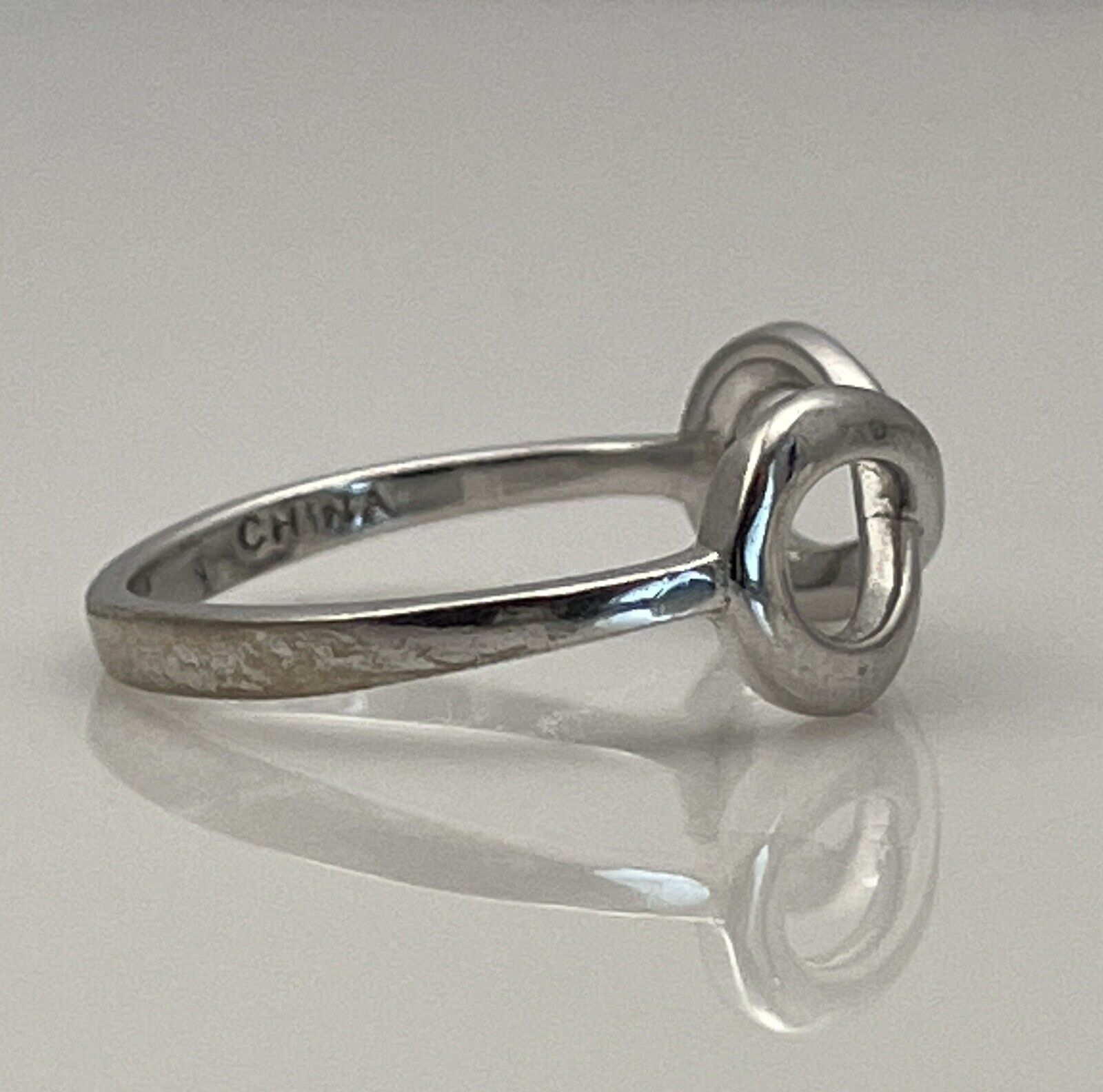 925 Sterling Silver Infinity Ring Size 6.25 Jewel… - image 8