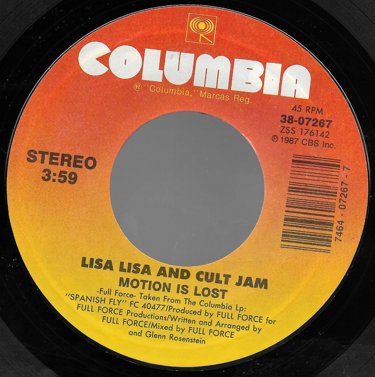 洋楽 Logo CD 1987 Lost In Emotion, Motion Is Lost * by Lisa Lisa Cult Jam (7