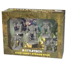 BattleTech: Clan Heavy Striker Star Pack Unpainted Miniatures Set (5) CAT35722