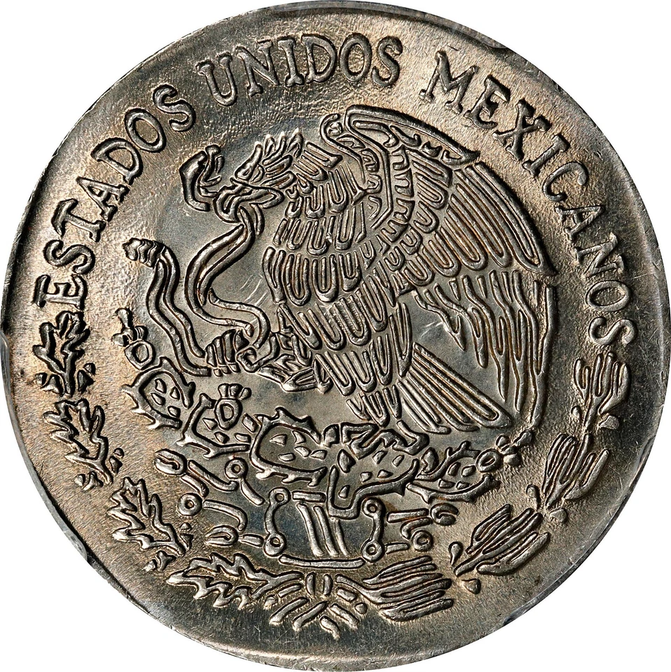 ER390 MEXICO. Mint Error, 1976-Mo 10 Pesos Struck on 1 Peso Planchet. PCGS MS63 - Image 4 of 4
