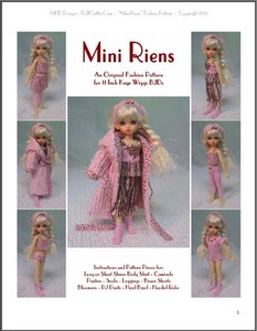 /"Simplicité/" 11 inch Ball Jointed Doll BJD Kaye Wiggs Fashion Clothing Pattern