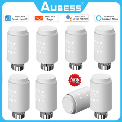 5X Tuya Zigbee Intelligente Thermostat Heizkörperventile Handy-App-Steuerung