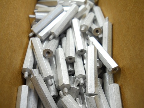 1/4" Hex x 1 1/4" Aluminum Standoff 4-40 Thread Male/Female K8407 (QTY 10 ea)C33 - Picture 3 of 3