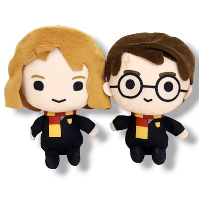 Yume Toys Harry Potter & Hermione Granger Mini Plush Set of 2 Soft Dolls Size 5''
