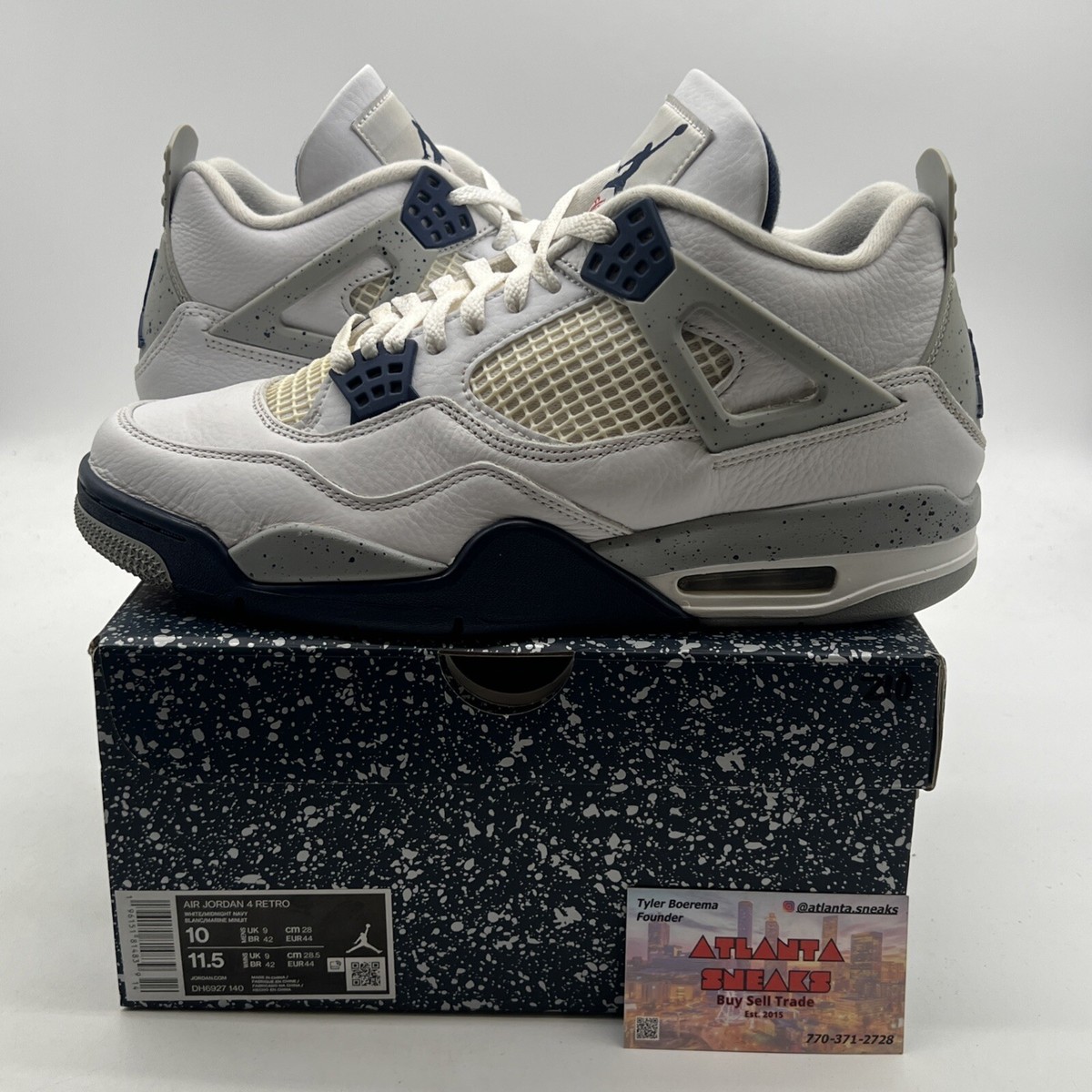 エアジョーダン4 Midnight Navy 27.0 DH6927-140 Air Jordan 4 Retro Midnight Navy DH6927-140 New Authentic | eBay