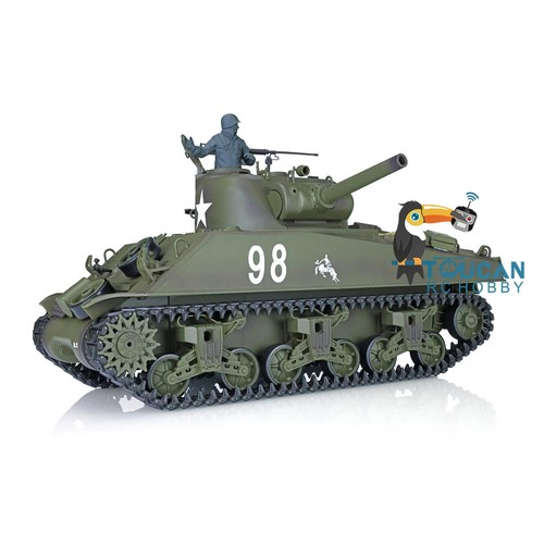 2.4G Henglong 1/16 Plastic 7.0 M4A3 Sherman RTR BB IR RC Tank 3898 360° Turret - Picture 5 of 12