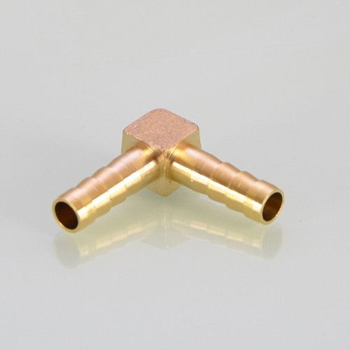 Brass Hose Barb 90°Elbow Pipe Connector Fittings for Gas Fuel Water Φ4mm~19mm - Picture 5 of 14