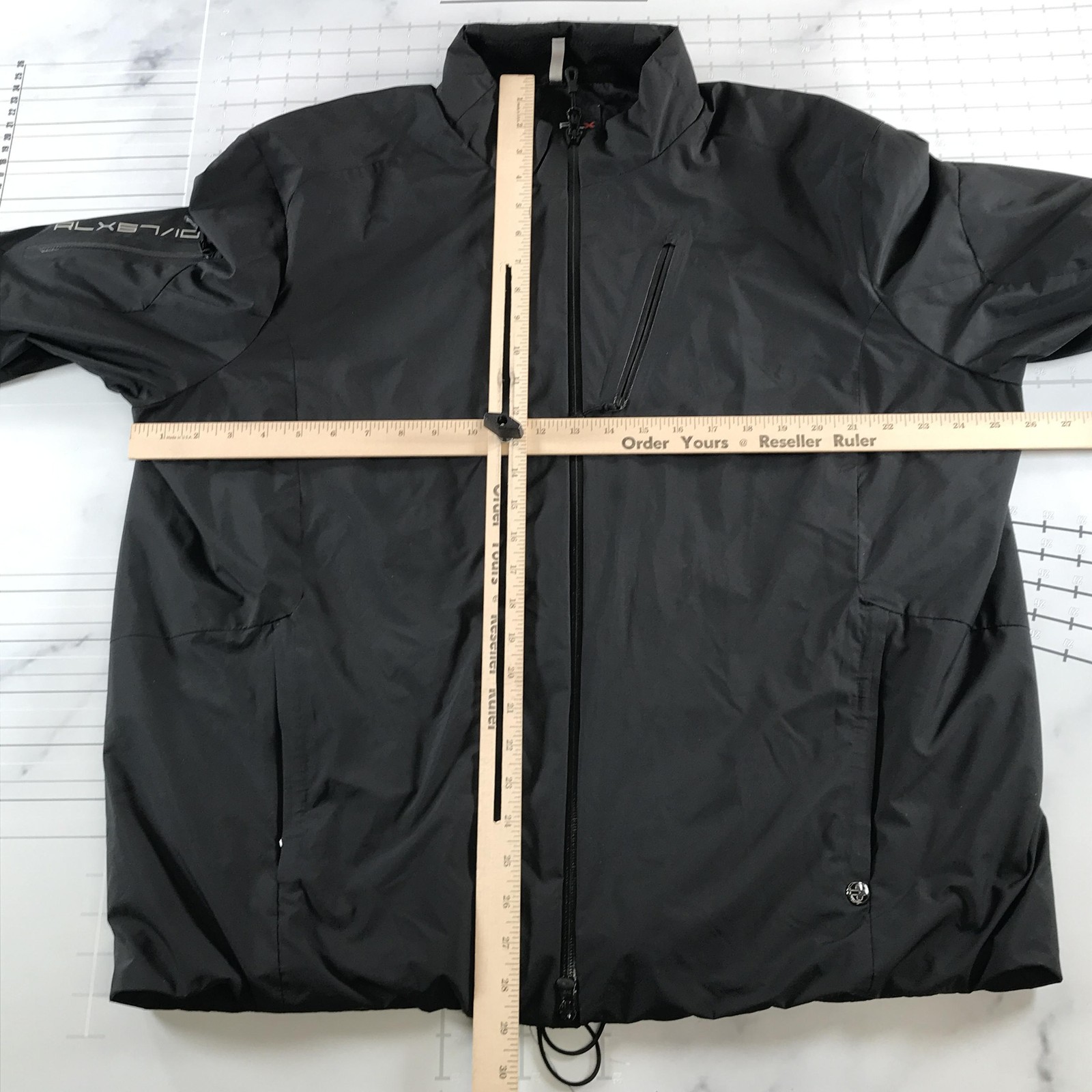 RLX Ralph Lauren Jacket Mens 2XL Black Windbreaker Full Zip Golf RLX67/10 image 10