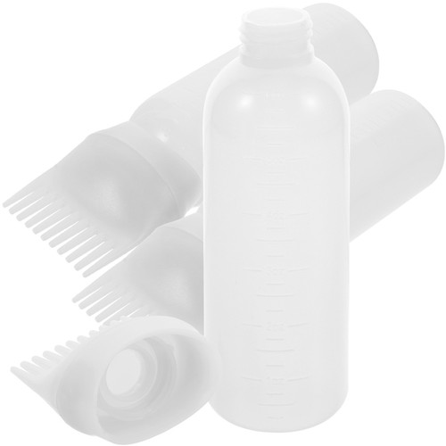 3 Pezzi Bottiglia Pozione Perm Applicatore Olio da Viaggio per Dispenser Cuoio Capelluto Pettine Capelli - Foto 4 di 12