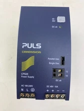 Puls CPS20.481 Power Supply Input 100-240V AC Output: 48-56V DC 10 Amp