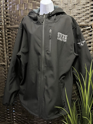 Independent Trading Poly-Tech Softshell Jacket Full Zip Hooded Men XL
