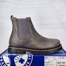 Size 9-9.5 (EU 40) - Birkenstock Highwood Slip On Nubuck- Graphite - Womens (sc)