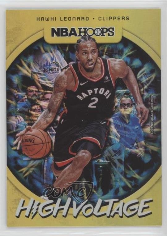 2019-20 Panini NBA Hoops High Voltage Kawhi Leonard #1