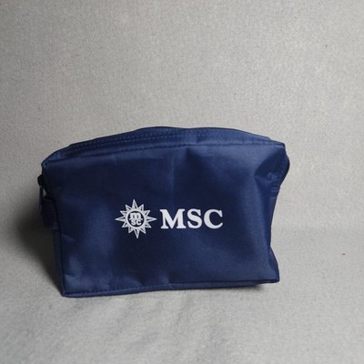 MSC Cruises Navy Toiletry Bag Travel Dopp Kit Organizer Zip Pouch Cosmetic Case