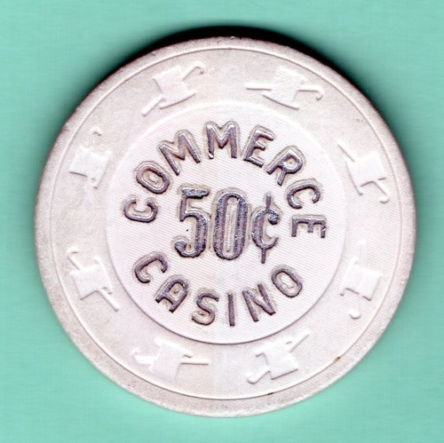 Sala de tarjetas: Commerce Casino 50 centavos; Commerce, California Orange - Imagen 2 de 2