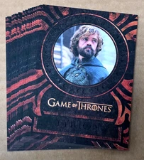Game of Thrones Valyrian Steel Complete 18 Card Laser Cut Insert Card Set