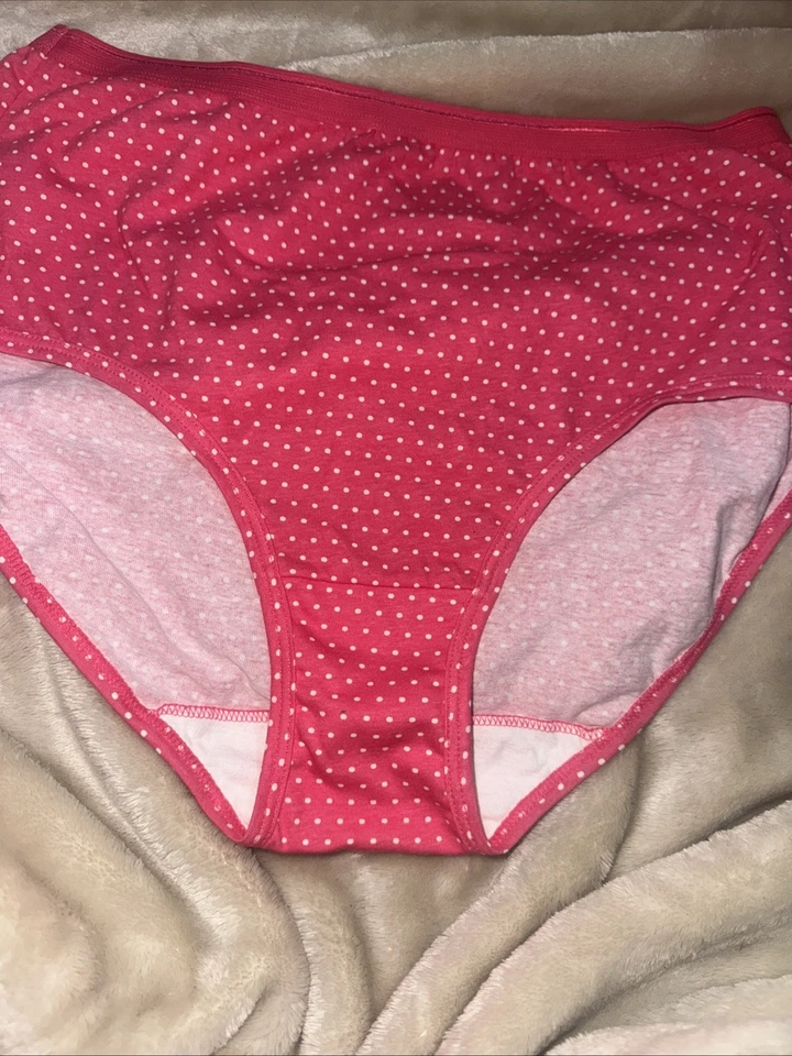 Bragas de Colección Fruit Of The Loom 100% Algodón Rosa Lunares Cintura Alta NUEVAS 7 Foto 3 de 4