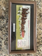 Budweiser Framed Advertising Postcard Print Circa 1940 Clydesdales Breweriana