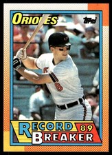 Cal Ripken 1990 Topps #8 Baltimore Orioles FREE SHIPPING AutographDen