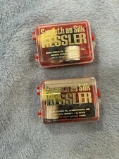 Lot 2 Vintage Kessler Whiskey Advertisement Sewing Kit “Smooth as Silk”