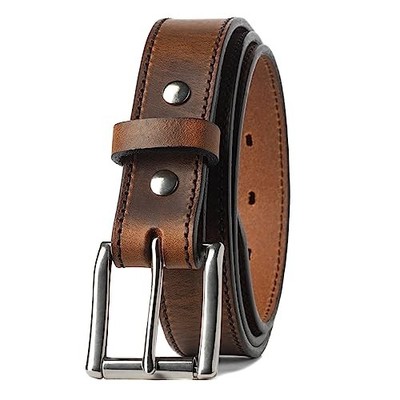 Made in USA - Full Pant Size 32 (Belt Size 34) Bootlegger Brown With Stitch