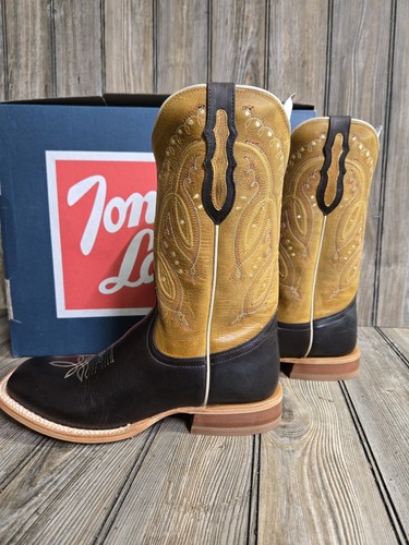 TONY LAMA 3203 WOMENS 7.5B GABRIELLA 11" DARK CHOCOLATE WESTERN BOOT NEW IN BOX - Picture 2 of 9