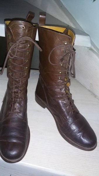 Women Sophia Moda Boots Brown Leather 39