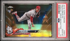 2018 Topps Chrome Update Gold Refractor Miles Mikolas RC 19/50 PSA 10 St. Louis