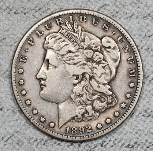 1892-S Morgan Dollar Tough Date VF #3FHH