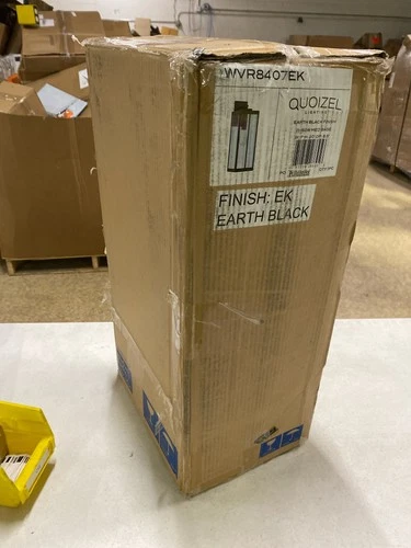 Quoizel Westover Wall Sconce, 20" Earth Black, 1-Light, Clear Glass, 150W Outdoo - Picture 1 of 2