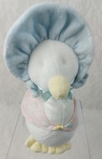 Eden Toys Beatrix Potter Jemima Puddle Duck Plush Mother Goose Blue Bonnet 9"