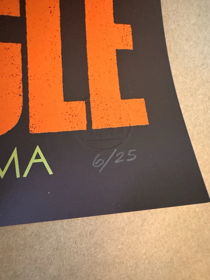 A Perfect Circle AP Poster Tulsa 6/25 – Signed Artist Proof xx/25 Rare Limited - Image 2 of 3