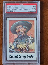 1966 Good Guys And Bad Guys #45 General George Custer PSA 9