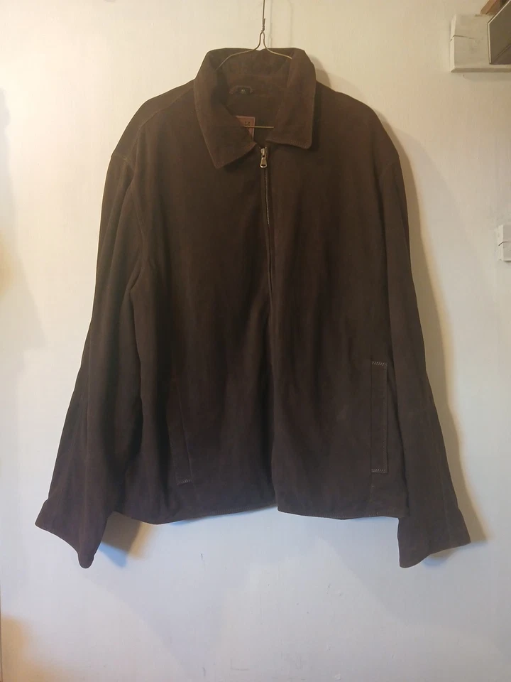 Chaqueta Robert Comstock Vertical Marrón Hombre XL Gamuza  Foto 2 de 4