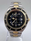 Omega 80’s Seamaster 200m Pre Bond 18K Gold Bezel Large Size Quartz Ref.396.1041