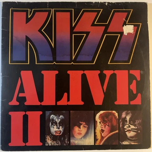 Kiss Alive II 1st Santa Maria Press Vinyl 2 Lp VG/G+