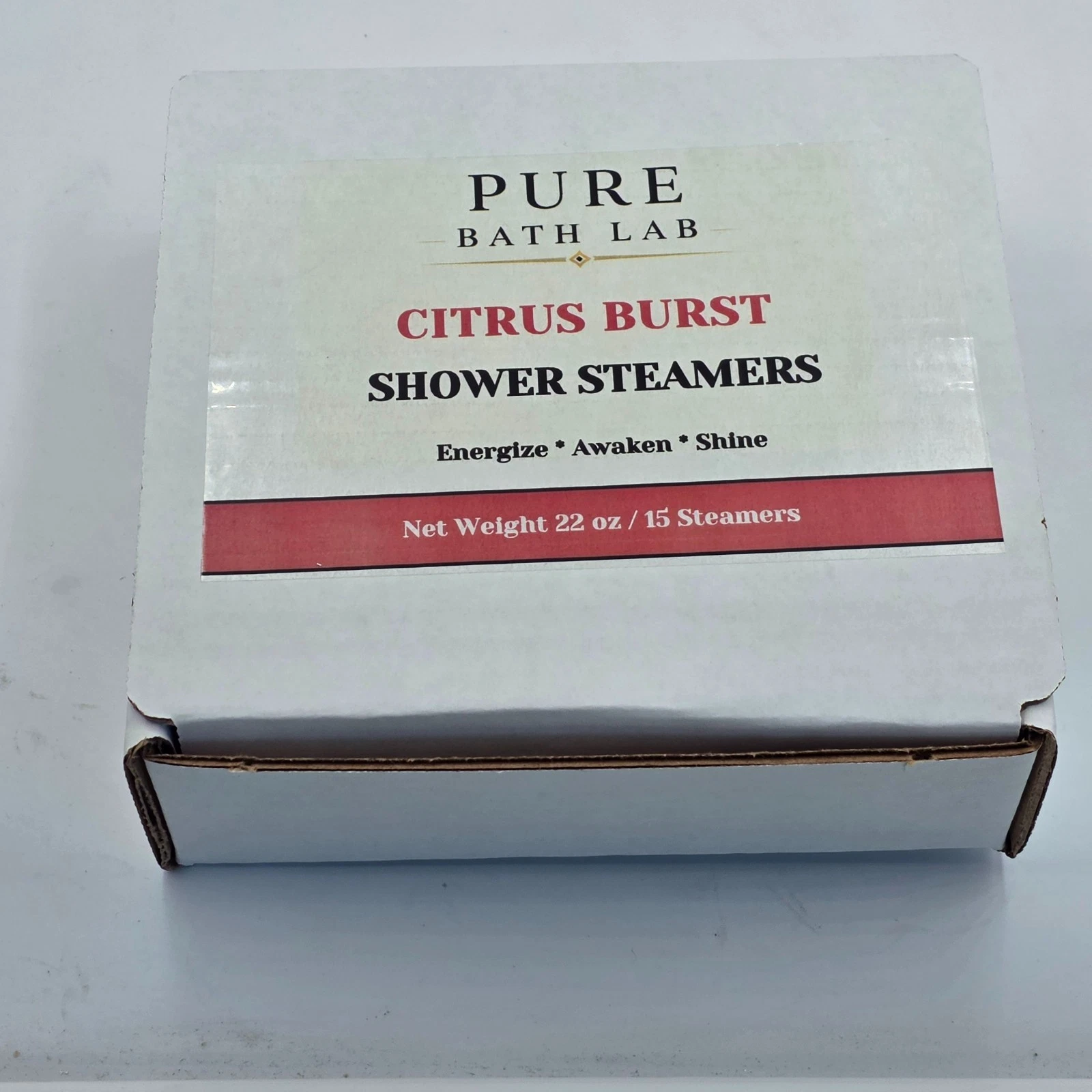 Pure Bath Lab Shower Steamers 15 Pack Citrus Burst Aromatherapy