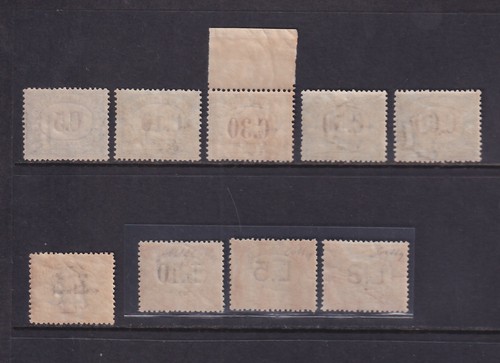 1925 San Marino: Sellos De Valor En Marrón (N°19/27) S.cpl. Nueva MNH (391/s47) - Imagen 2 de 3