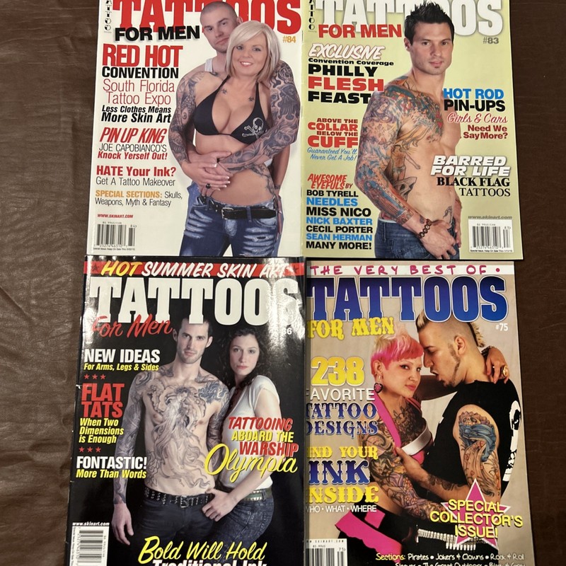 Lot Of 4 Tattoos Magazines