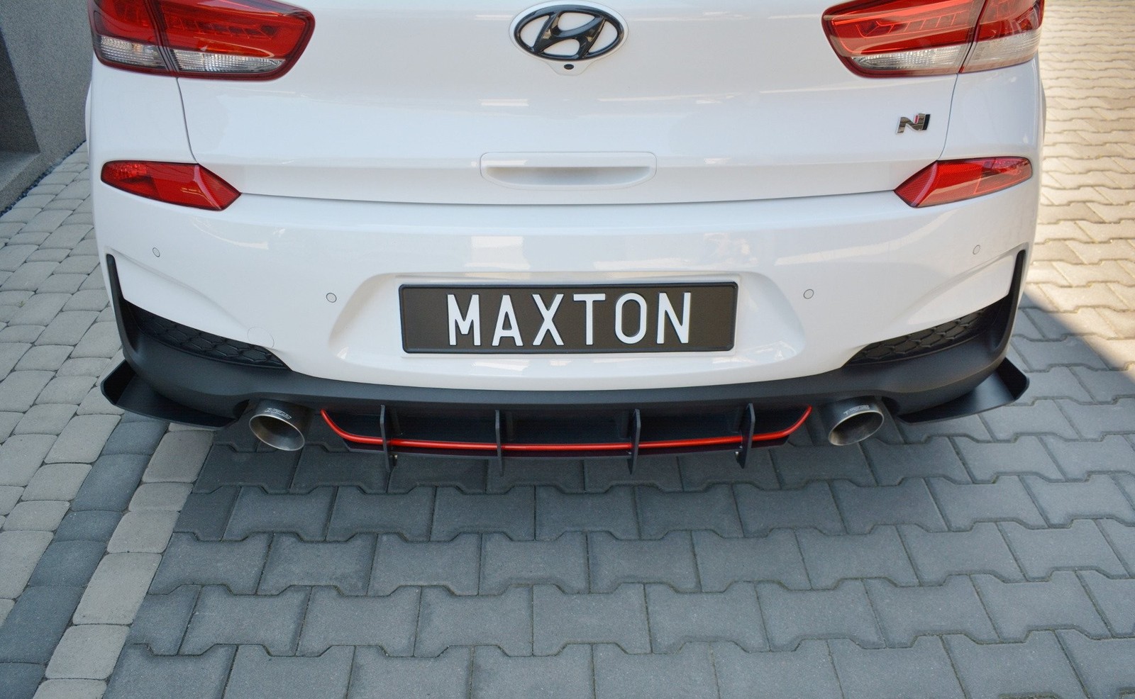 Diffuseur arriere Maxton sport pour Hyundai i30 Mk3 N look circuit