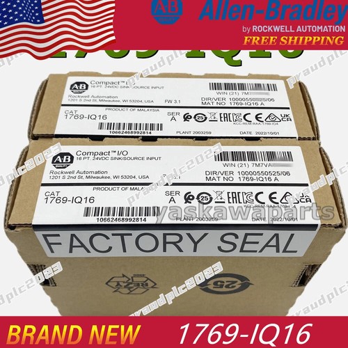 New Sealed Allen Bradley 1769-IQ16 SER A CompactLogix PLC Input Module - Picture 1 of 6