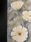 White cosmos watercolor 5.5x8.5 — photo 3