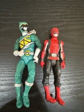 Lote de figuras sueltas Power Rangers Green Ranger + Red Ranger Hasbro 2018