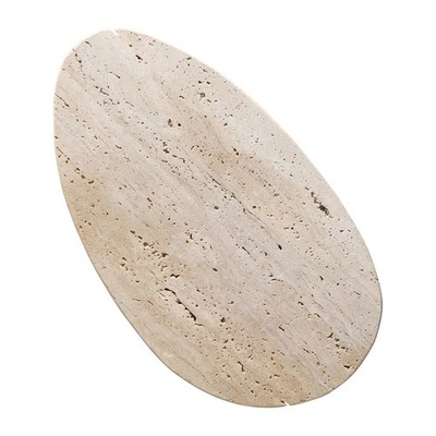 Unique Decorative Tray, 12x6.7 Inch Natural Travertine Tray for Jewelry, Ring...