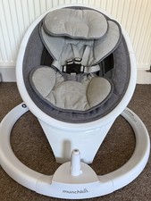 Munchkin Bluetooth Enabled Baby Swing, White/Grey Stars, From Birth to 9kg