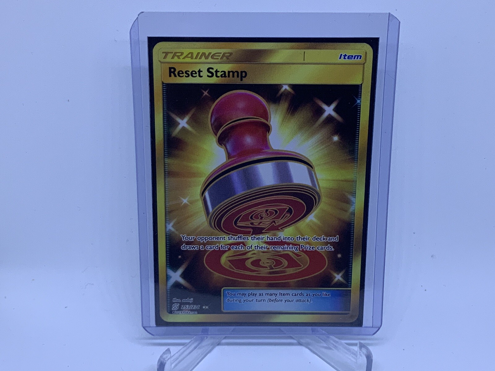 Pokemon: Reset Stamp 253/236 Secret - Unified Minds - NEAR MINT **HOT**
