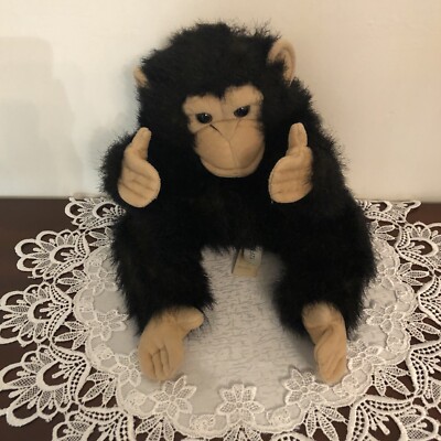 Folkmanis Fuzzy  Monkey  Chimp  Hand Puppet 15'' Plush 