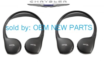 2017-2021 Chrysler Pacifica Rear Uconnect Theater Entertainment 2 Headphones Set