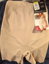 New Miraclesuit Instant TummyTuck Hi-Waist Thigh Slimmer Beige 2419 , Size Med