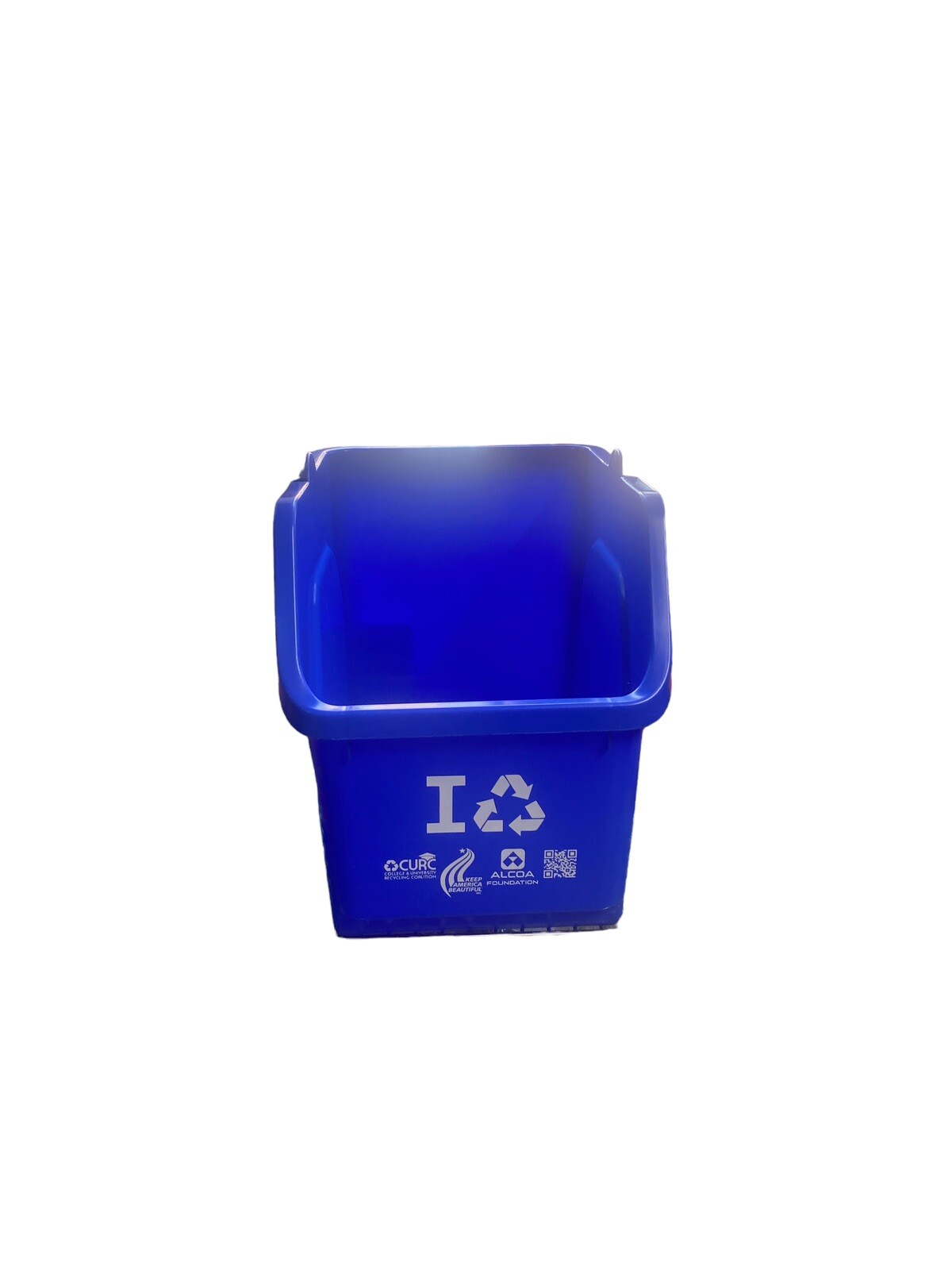 Recycling Bin, 6 Gallon College Recycle Stackable Recycling Bin - With Handle-image